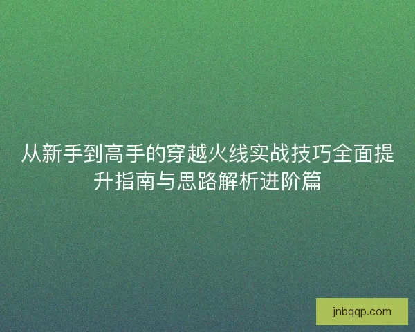 从新手到高手的穿越火线实战技巧全面提升指南与思路解析进阶篇 从新手到高手的穿越火线实战技巧全面提升指南与思路解析进阶篇